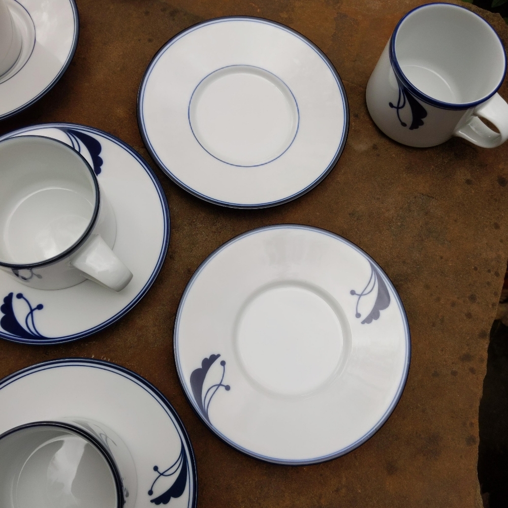 Rare! Dansk Flora Bayberry Floral Portugal Porcelain Tea Service Set for 6 - Picture 5 of 9